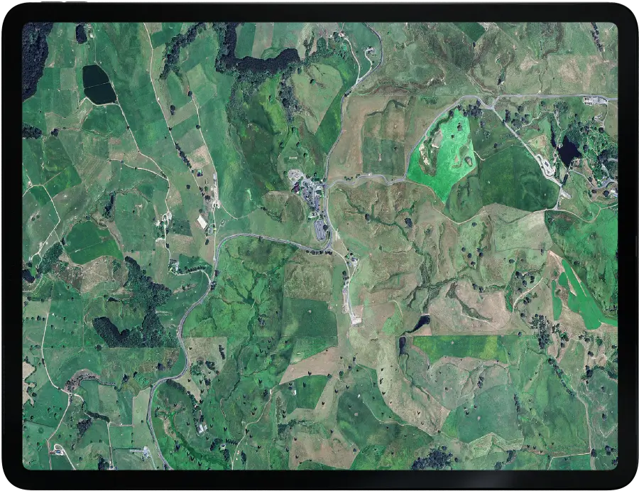 星图地球高清实景地形图-新西兰怀卡托镇
